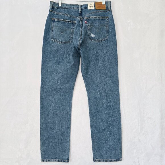 NWT Levi's Premium 501 High Rise Straight Jeans Size 29 Button Fly - Picture 2 of 7